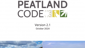 Image of the front cover of the Peatland Code Version 2.1 